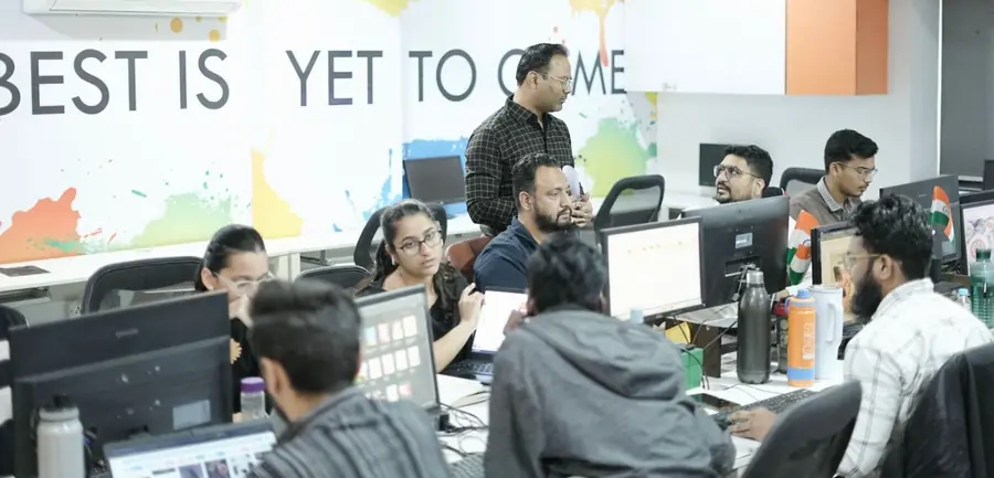 Fullscoop team at work in the Indore office
